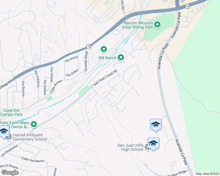 map of restaurants, bars, coffee shops, grocery stores, and more near 28741 Via Los Arboles in San Juan Capistrano