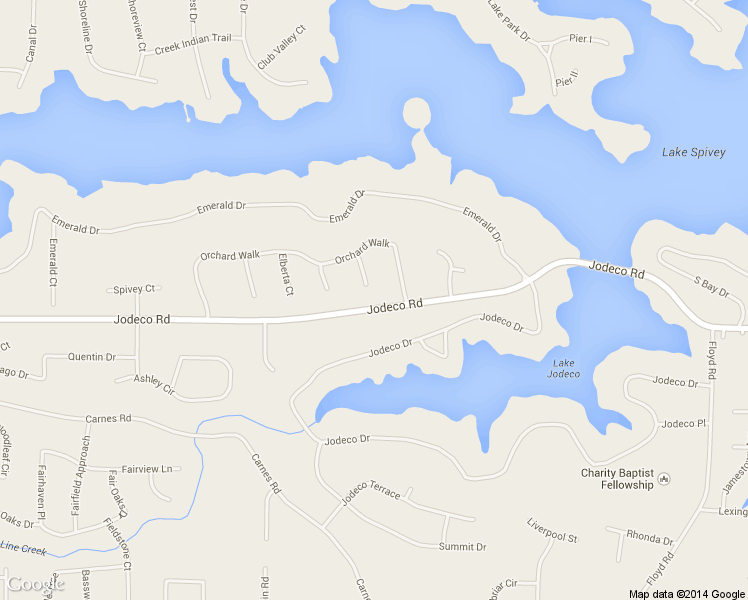 map of restaurants, bars, coffee shops, grocery stores, and more near 8960 Peachtree Way in Jonesboro