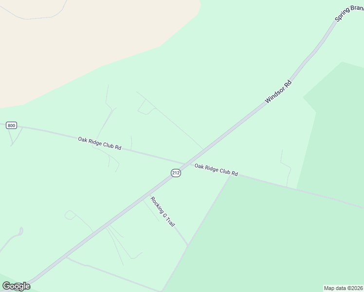 map of restaurants, bars, coffee shops, grocery stores, and more near 1723 Oak Ridge Club Road in Windsor