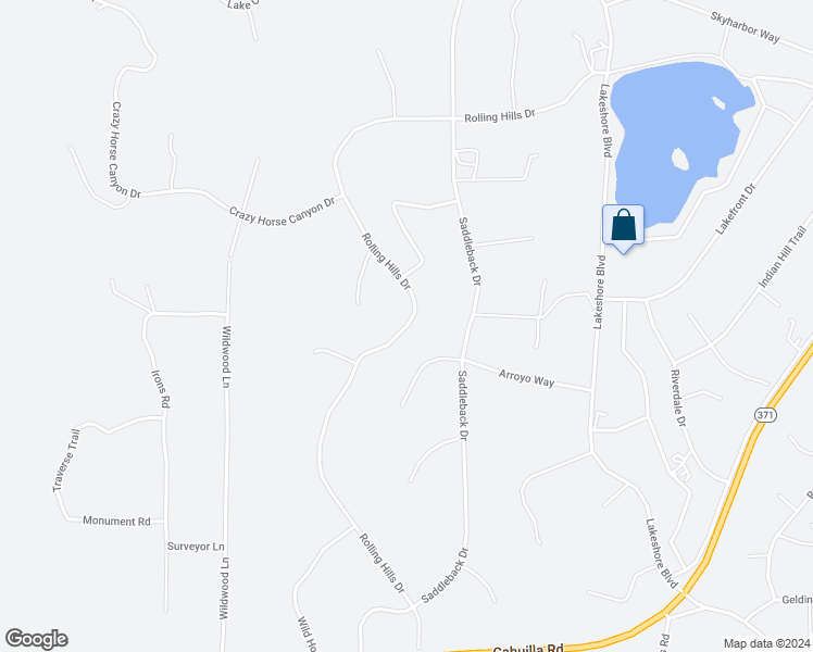 map of restaurants, bars, coffee shops, grocery stores, and more near Rolling Hills Drive in Riverside County