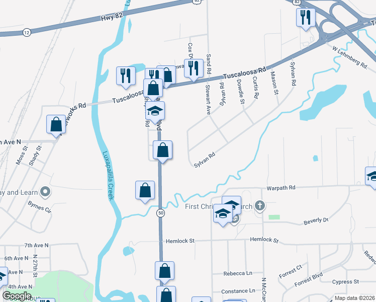 map of restaurants, bars, coffee shops, grocery stores, and more near 232-238 Sylvan Road in Columbus