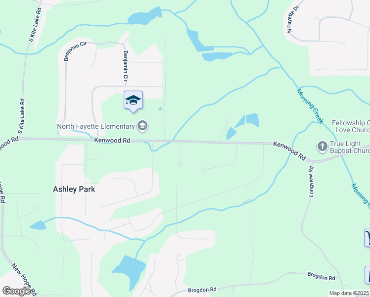 map of restaurants, bars, coffee shops, grocery stores, and more near 100 Creekwood Court in Fayetteville