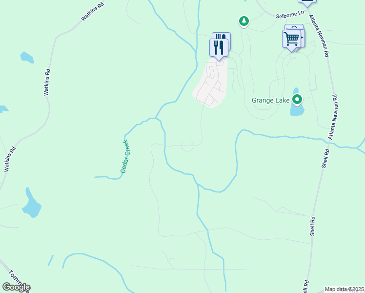 map of restaurants, bars, coffee shops, grocery stores, and more near 11572 Serenbe Lane in Palmetto