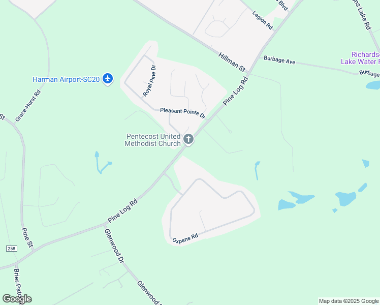 map of restaurants, bars, coffee shops, grocery stores, and more near 2507 Pine Log Road in Warrenville