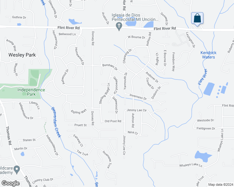 map of restaurants, bars, coffee shops, grocery stores, and more near 8970 Gatewood Circle in Jonesboro