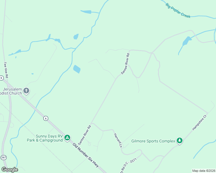 map of restaurants, bars, coffee shops, grocery stores, and more near Santee River Drive in Elloree