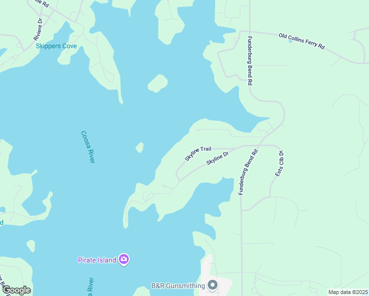 map of restaurants, bars, coffee shops, grocery stores, and more near 200 Skyline Trail in Pell City