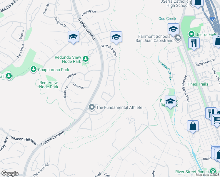 map of restaurants, bars, coffee shops, grocery stores, and more near 59 Niguel Pointe Drive in Laguna Niguel