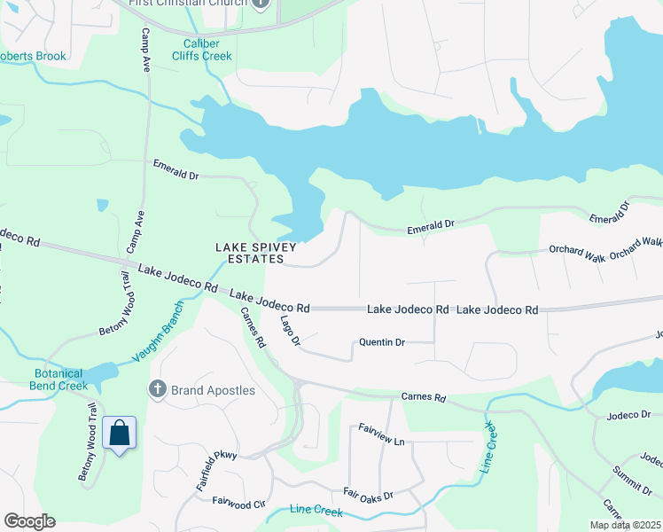 map of restaurants, bars, coffee shops, grocery stores, and more near 2371 Emerald Drive in Jonesboro