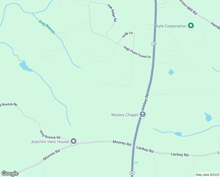 map of restaurants, bars, coffee shops, grocery stores, and more near 155 Hickory Lane in Covington