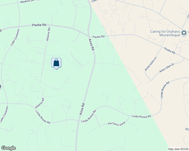 map of restaurants, bars, coffee shops, grocery stores, and more near 41900-42240 Anza Road in Temecula