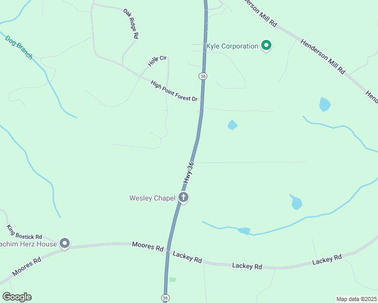 map of restaurants, bars, coffee shops, grocery stores, and more near 12510 Georgia 36 in Covington