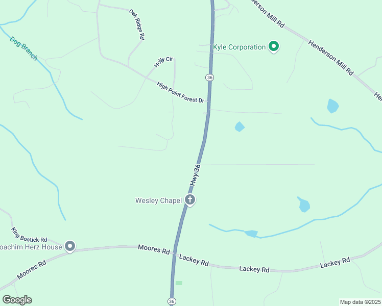 map of restaurants, bars, coffee shops, grocery stores, and more near 12510 Georgia 36 in Covington