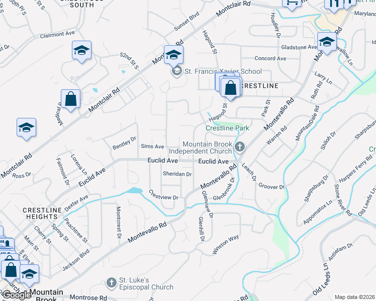 map of restaurants, bars, coffee shops, grocery stores, and more near 913 Sims Avenue in Birmingham