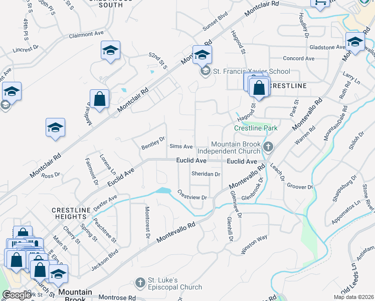 map of restaurants, bars, coffee shops, grocery stores, and more near 837 Sims Avenue in Birmingham