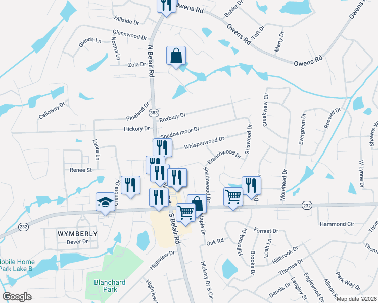 map of restaurants, bars, coffee shops, grocery stores, and more near 4452 Whisperwood Dr in Martinez