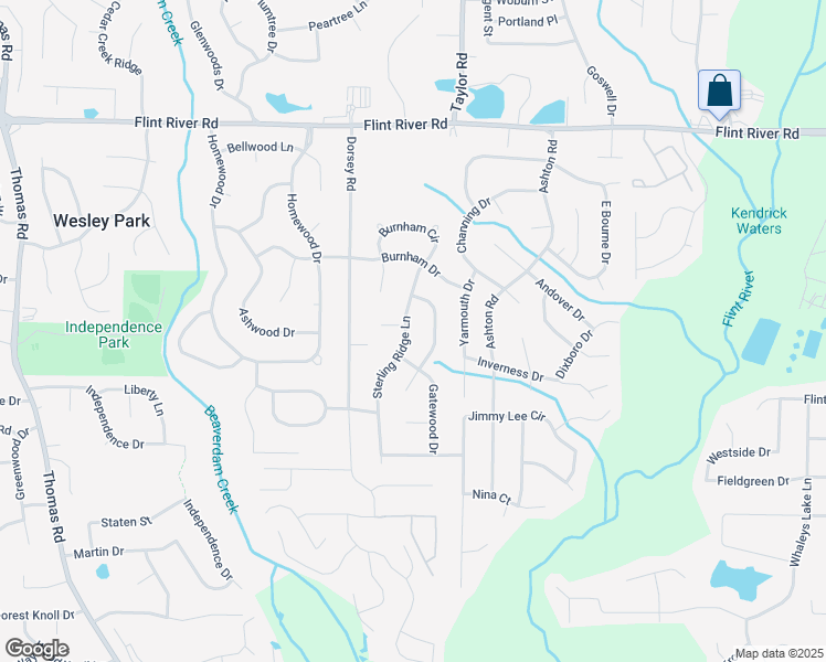 map of restaurants, bars, coffee shops, grocery stores, and more near 8942 Sterling Ridge Lane in Jonesboro