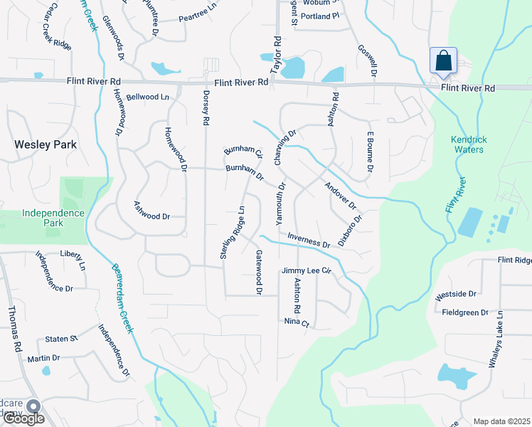 map of restaurants, bars, coffee shops, grocery stores, and more near 8938 Gatewood Circle in Jonesboro