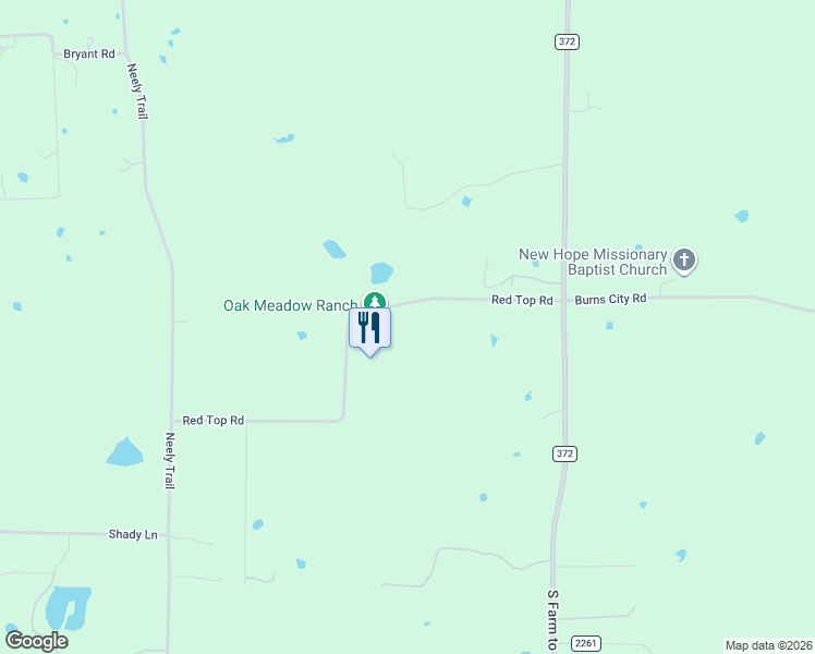 map of restaurants, bars, coffee shops, grocery stores, and more near 1602 Red Top Road in Valley View