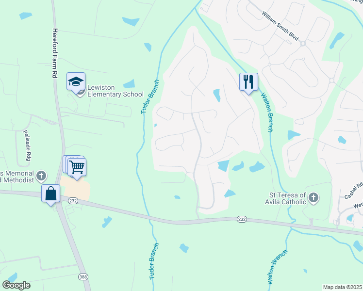 map of restaurants, bars, coffee shops, grocery stores, and more near 803 Cotswold Court in Grovetown