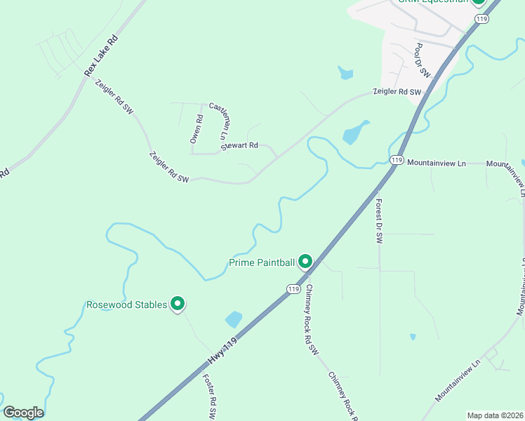 map of restaurants, bars, coffee shops, grocery stores, and more near 6257 Zeigler Road Southwest in Leeds