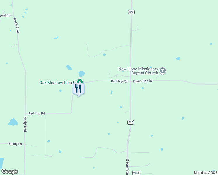 map of restaurants, bars, coffee shops, grocery stores, and more near 1000 Red Top Road in Valley View