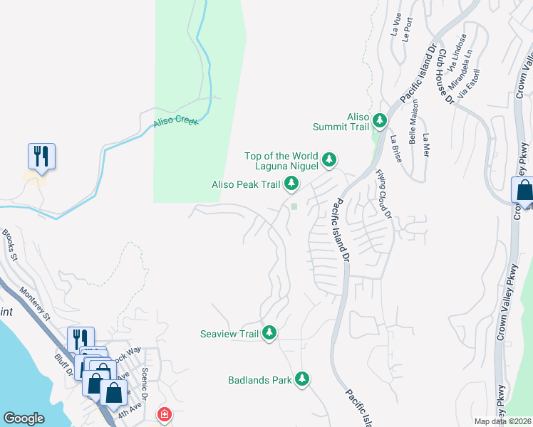 map of restaurants, bars, coffee shops, grocery stores, and more near 3 Saint Raphael in Laguna Niguel