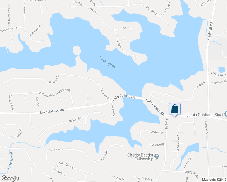 map of restaurants, bars, coffee shops, grocery stores, and more near 3048 Emerald Drive in Jonesboro