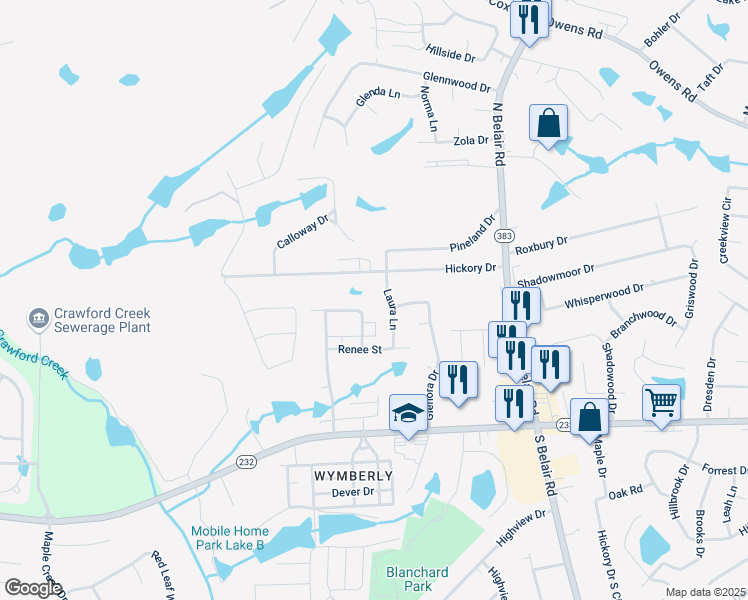 map of restaurants, bars, coffee shops, grocery stores, and more near 135 Stoneybrooks Place in Martinez