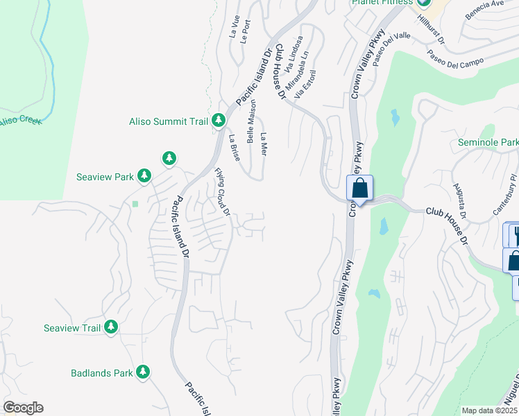 map of restaurants, bars, coffee shops, grocery stores, and more near 31146 Flying Cloud Drive in Laguna Beach