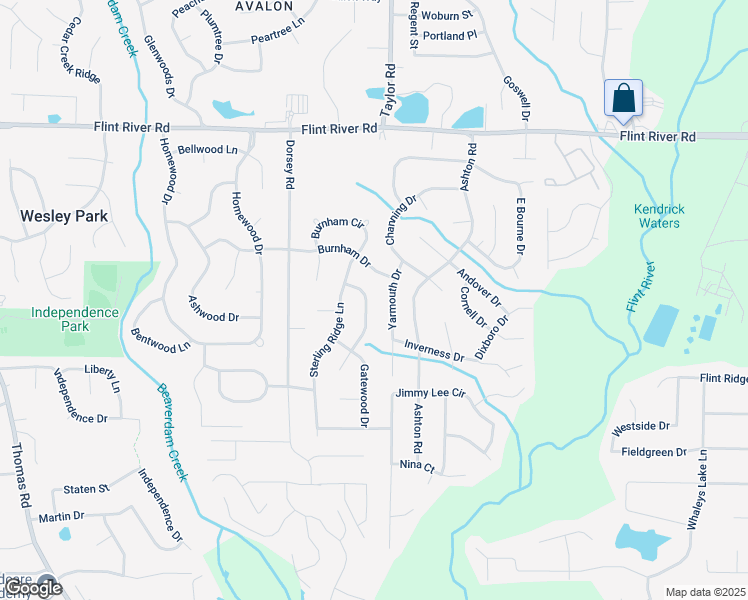 map of restaurants, bars, coffee shops, grocery stores, and more near 8922 Gatewood Circle in Jonesboro