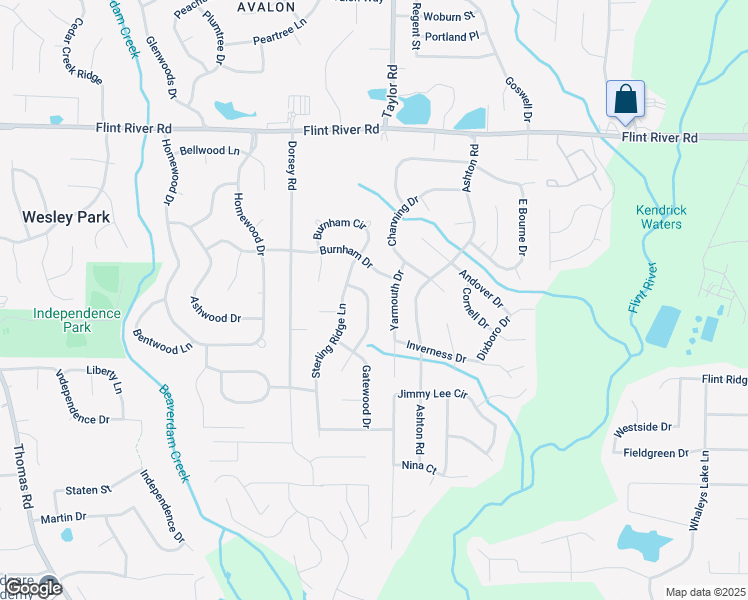 map of restaurants, bars, coffee shops, grocery stores, and more near 8922 Gatewood Circle in Jonesboro