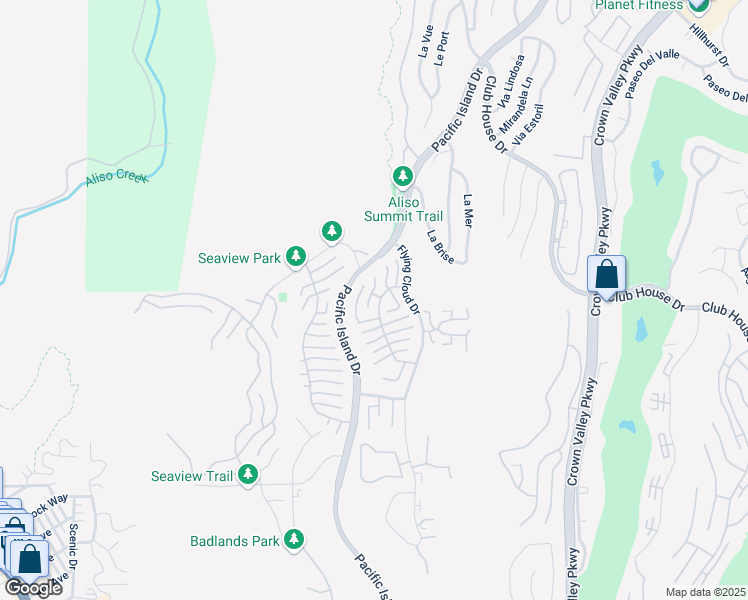 map of restaurants, bars, coffee shops, grocery stores, and more near 31042 Carrara Road in Laguna Niguel