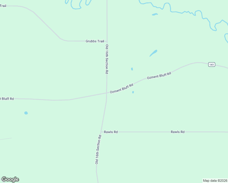 map of restaurants, bars, coffee shops, grocery stores, and more near 494 Ozment Bluff Road in Wilmar