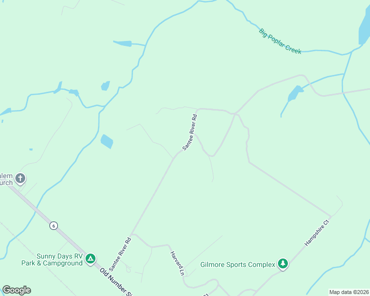 map of restaurants, bars, coffee shops, grocery stores, and more near Santee River Road in Elloree