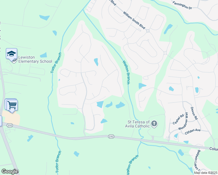 map of restaurants, bars, coffee shops, grocery stores, and more near 628 Burgamy Pass in Grovetown
