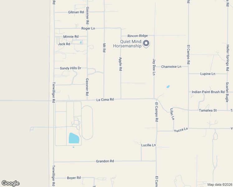 map of restaurants, bars, coffee shops, grocery stores, and more near 41945 Apple Road in Anza