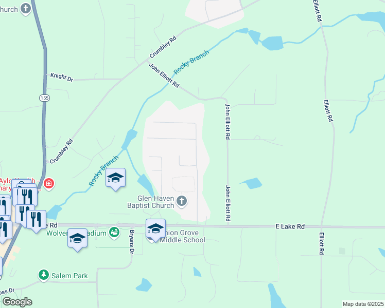 map of restaurants, bars, coffee shops, grocery stores, and more near 151 Shelton Drive in McDonough