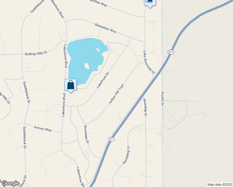 map of restaurants, bars, coffee shops, grocery stores, and more near Indian Hill Trail in Lake Riverside