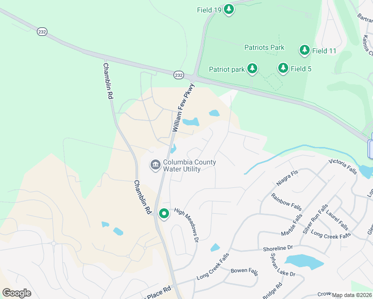 map of restaurants, bars, coffee shops, grocery stores, and more near 2059 Dundee Way in Grovetown