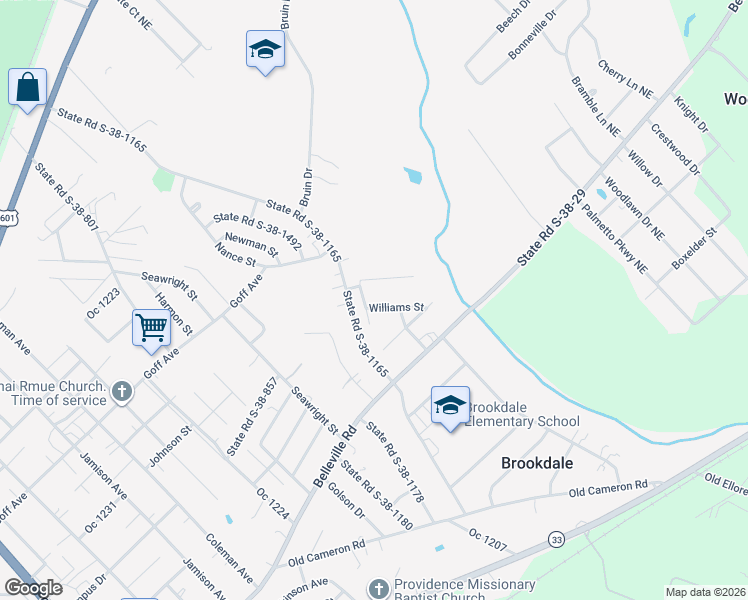 map of restaurants, bars, coffee shops, grocery stores, and more near 696 Davis Road in Orangeburg