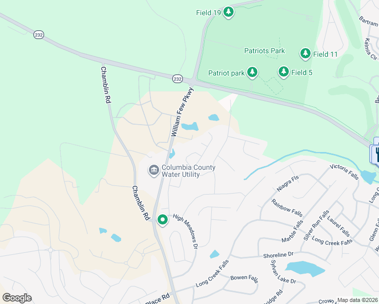 map of restaurants, bars, coffee shops, grocery stores, and more near 2059 Dundee Way in Grovetown