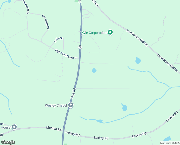 map of restaurants, bars, coffee shops, grocery stores, and more near 12421 Georgia 36 in Covington