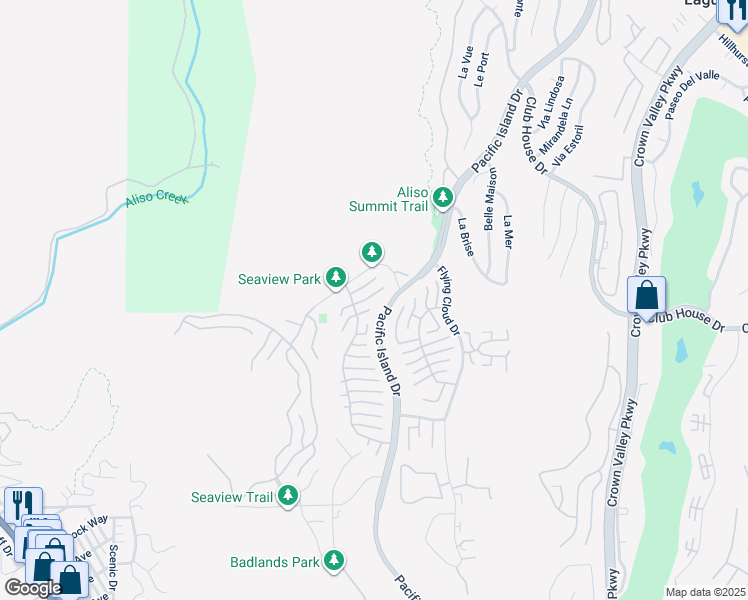 map of restaurants, bars, coffee shops, grocery stores, and more near 22846 Mariano Drive in Laguna Niguel