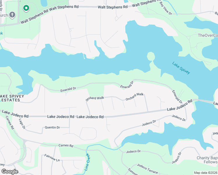 map of restaurants, bars, coffee shops, grocery stores, and more near 2721 Emerald Drive in Jonesboro