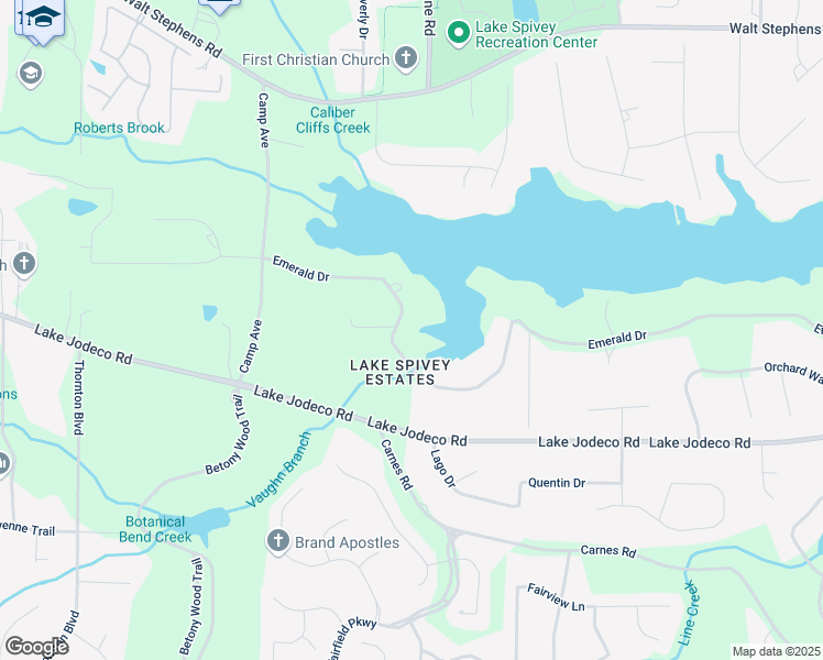 map of restaurants, bars, coffee shops, grocery stores, and more near 2270 Emerald Drive in Jonesboro