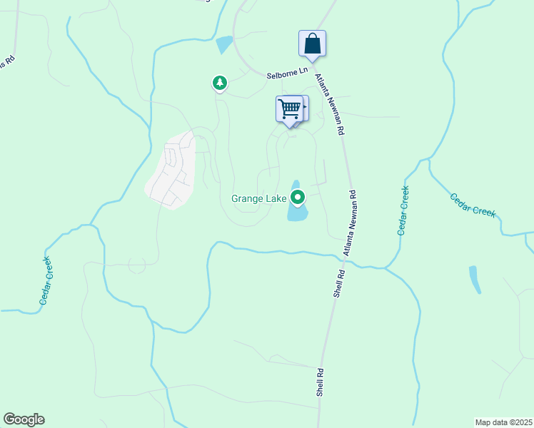 map of restaurants, bars, coffee shops, grocery stores, and more near 10861 Serenbe Lane in Chattahoochee Hills