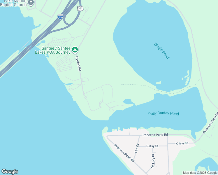 map of restaurants, bars, coffee shops, grocery stores, and more near 1050 Refuge Way in Summerton