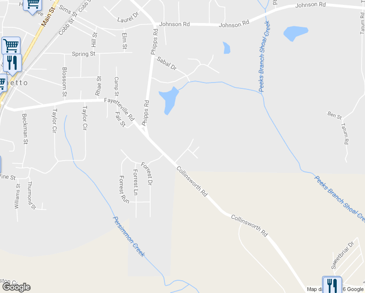 map of restaurants, bars, coffee shops, grocery stores, and more near 200 Spring Lake Drive in Palmetto