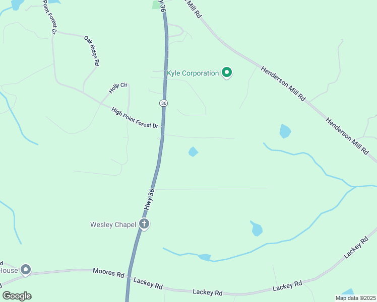 map of restaurants, bars, coffee shops, grocery stores, and more near 12421 Georgia 36 in Covington